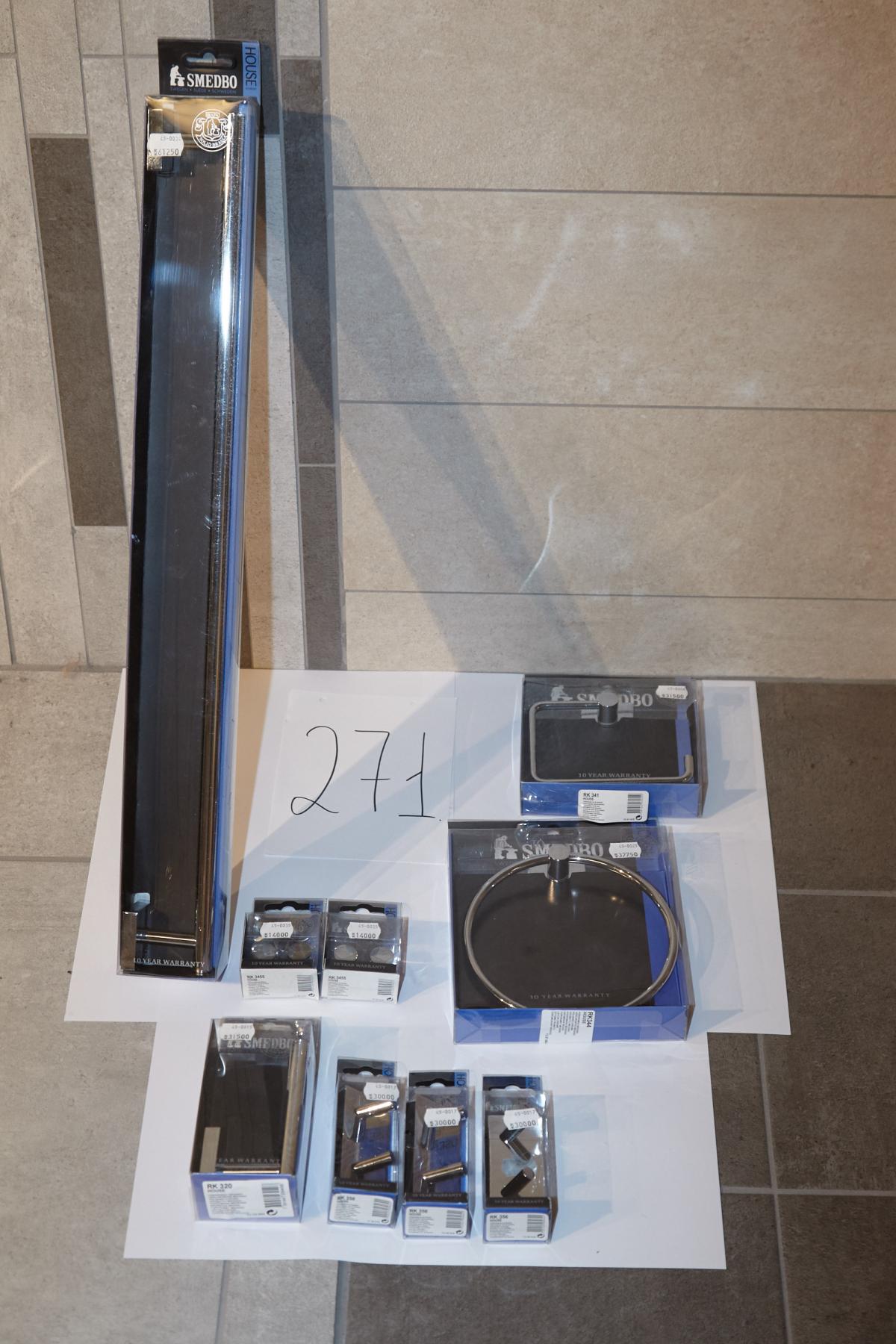 Badeværelsesartikler, smedbo house. 1 stk. toiletrulleholder, 1 stk ... Badeværelsesartikler