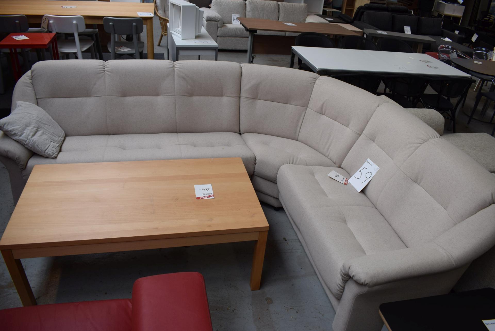 6 Pers Corner Sofa Coffee Table 75 X 135 Cm Kj Auktion 6 Pers Corner Sofa Coffee Table 75 X 135 Cm