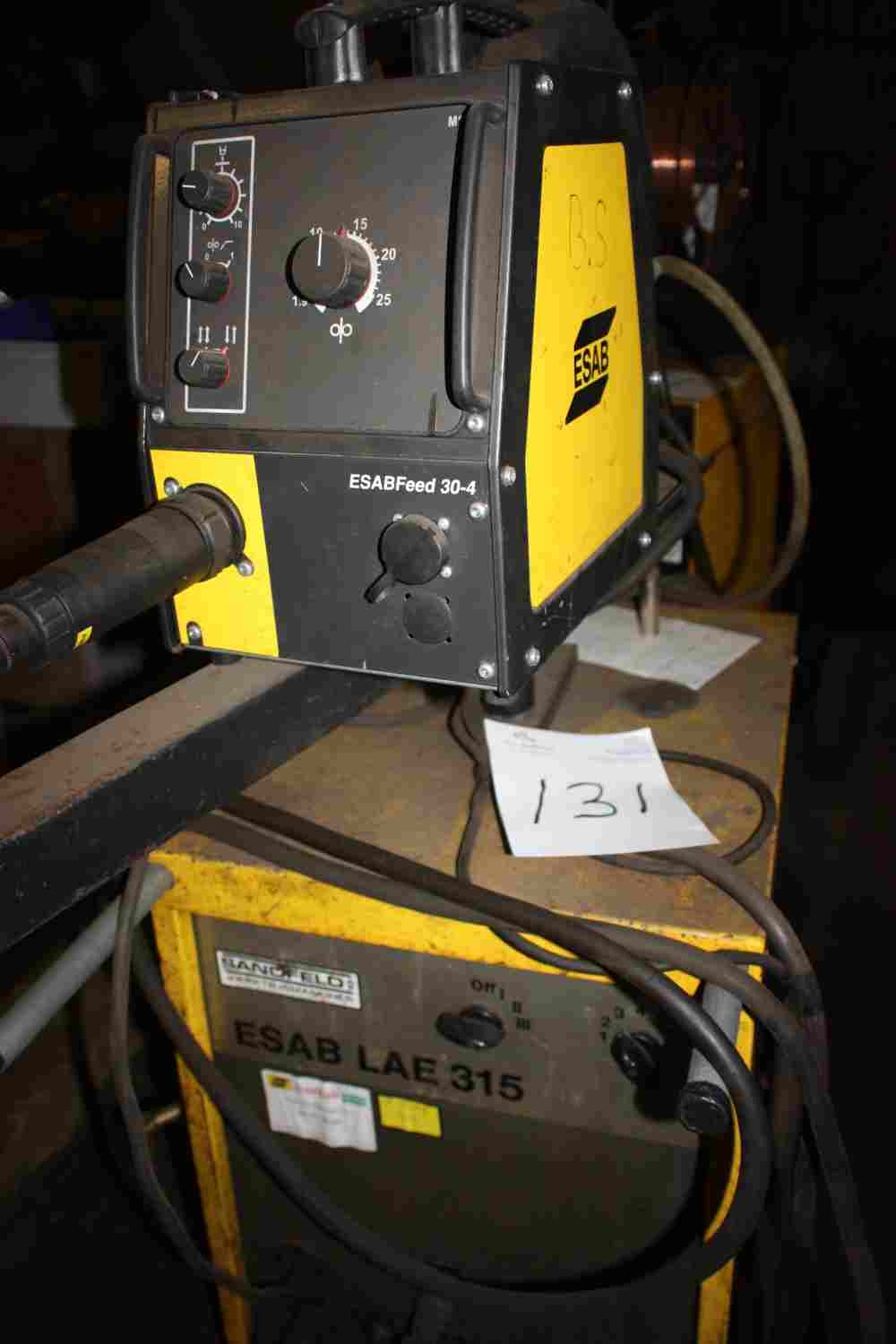 CO2 welding machine ESAB LAE 315 + new wire feed unit, ESAB Feed 304