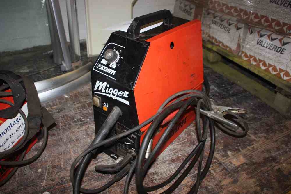 CO2 welding machine, Kemppi Migger, with cables KJ Auktion Machine auctions